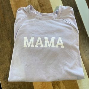Light purple maternity pull over